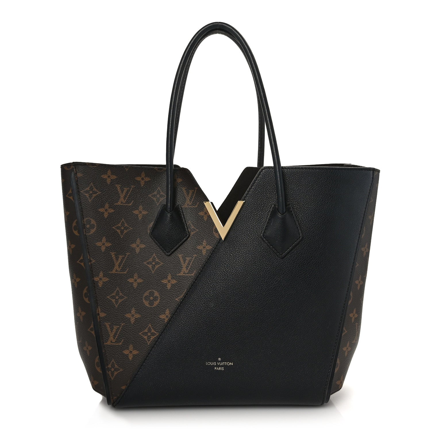 Louis Vuitton Calfskin Monogram Kimono Tote Black 1 of 9