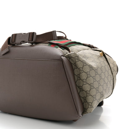 Gucci GG Supreme Monogram Web Skateboard Backpack Brown 10 of 10