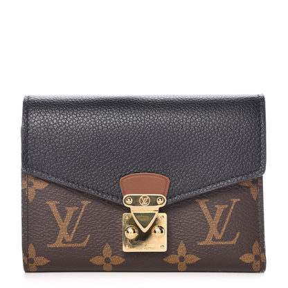Louis Vuitton Monogram Pallas Compact Wallet NM Black 1 of 8