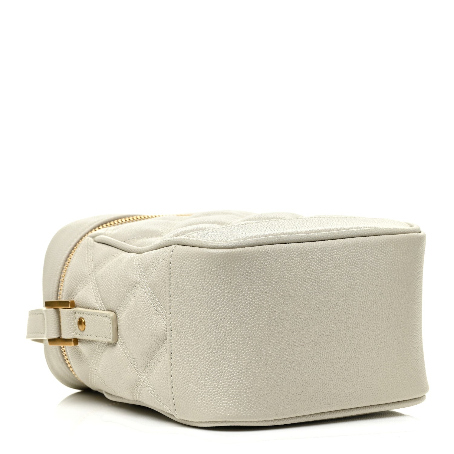 Saint Laurent Grain de Poudre Quilted 80's Vanity Bag Crema Soft 4 of 12