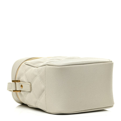 Saint Laurent Grain de Poudre Quilted 80's Vanity Bag Crema Soft 4 of 12