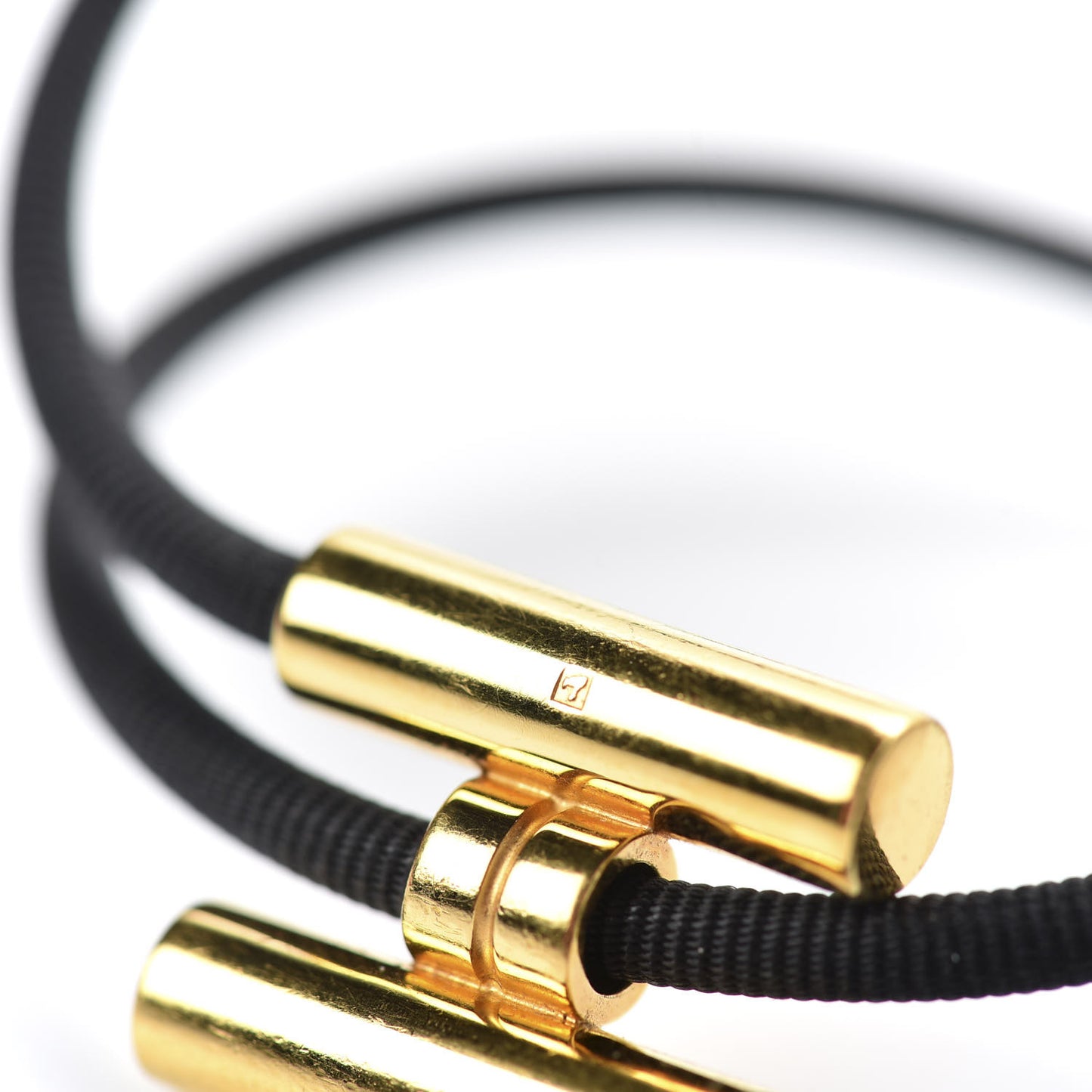 Double Wrap Cord Tournis Bracelet Black