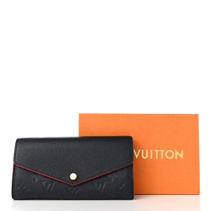 Louis Vuitton Empreinte Sarah Wallet NM Marine Rouge 8 of 8