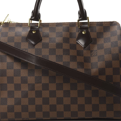 Louis Vuitton Damier Ebene Speedy Bandouliere 30 8 of 12