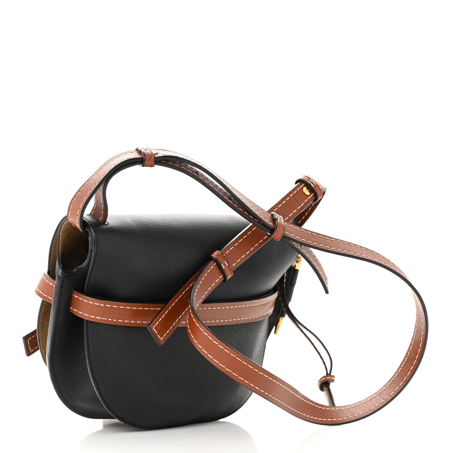 Loewe Calfskin Small Gate Crossbody Bag Black Pecan 3 of 10
