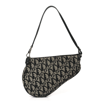 Christian Dior Monogram Mini Saddle Pochette Black 1 of 15