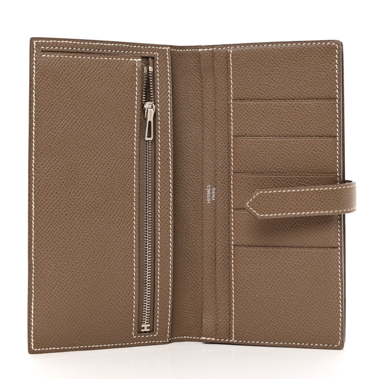 Hermes Epsom Bearn Gusset Wallet Etoupe 5 of 8