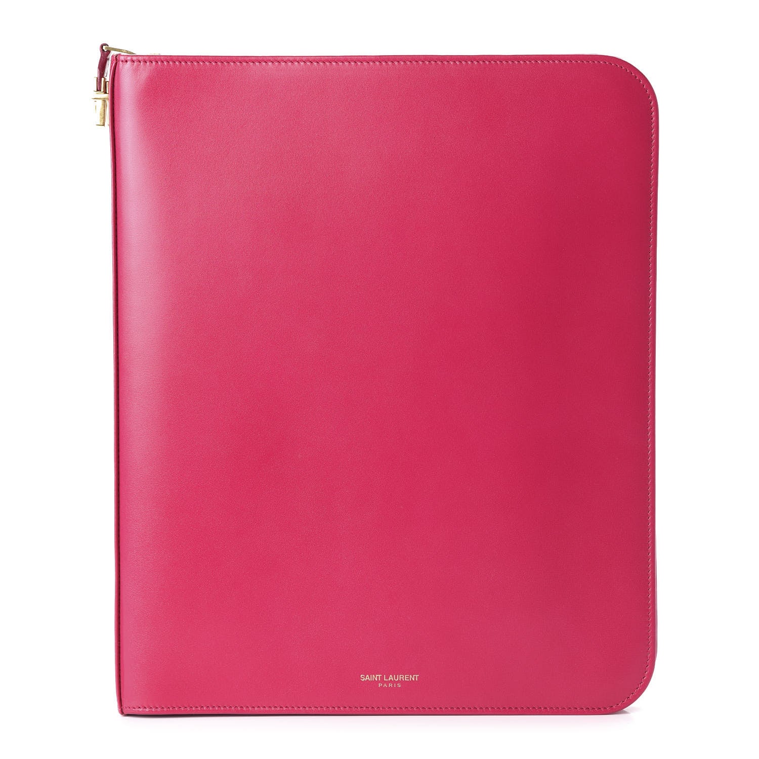 Saint Laurent Smooth Calfskin Tuc iPad Case Pink 1 of 9