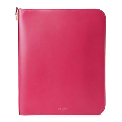 Saint Laurent Smooth Calfskin Tuc iPad Case Pink 1 of 9