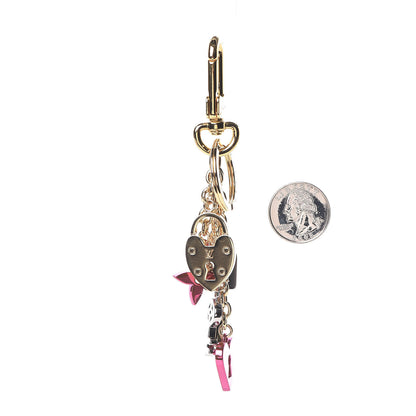 Louis Vuitton Love Lock Heart Key Chain Holder Bag Charm 2 of 3