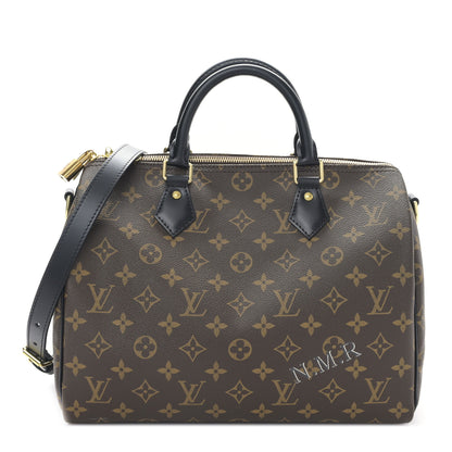 Louis Vuitton Monogram My World Tour Speedy Bandouliere 30 Black 1 of 9