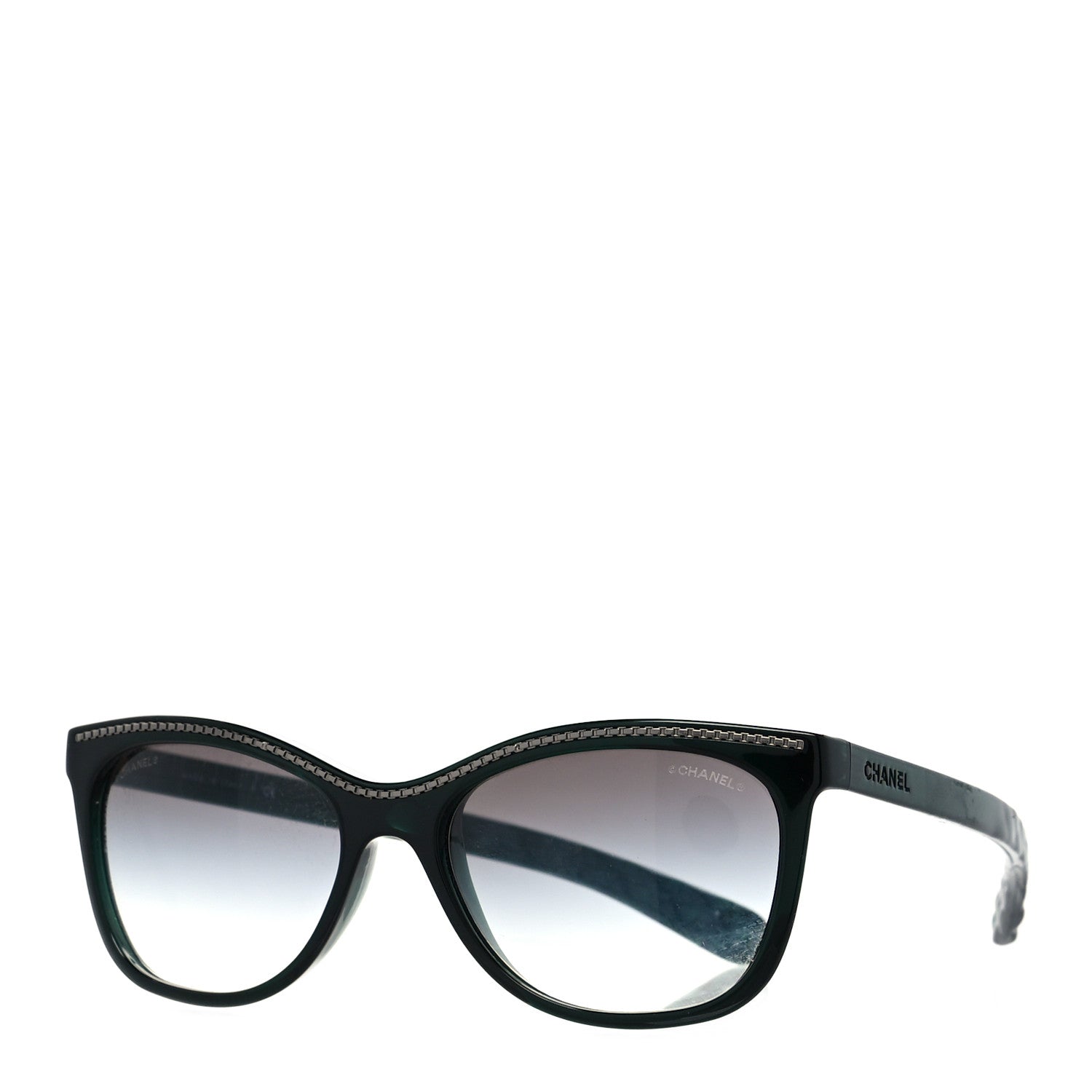 Chanel Cat Eye Chain Sunglasses 6041 Green 1 of 10