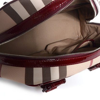 Burberry Supernova Check Bowler Tote Red 5 of 8