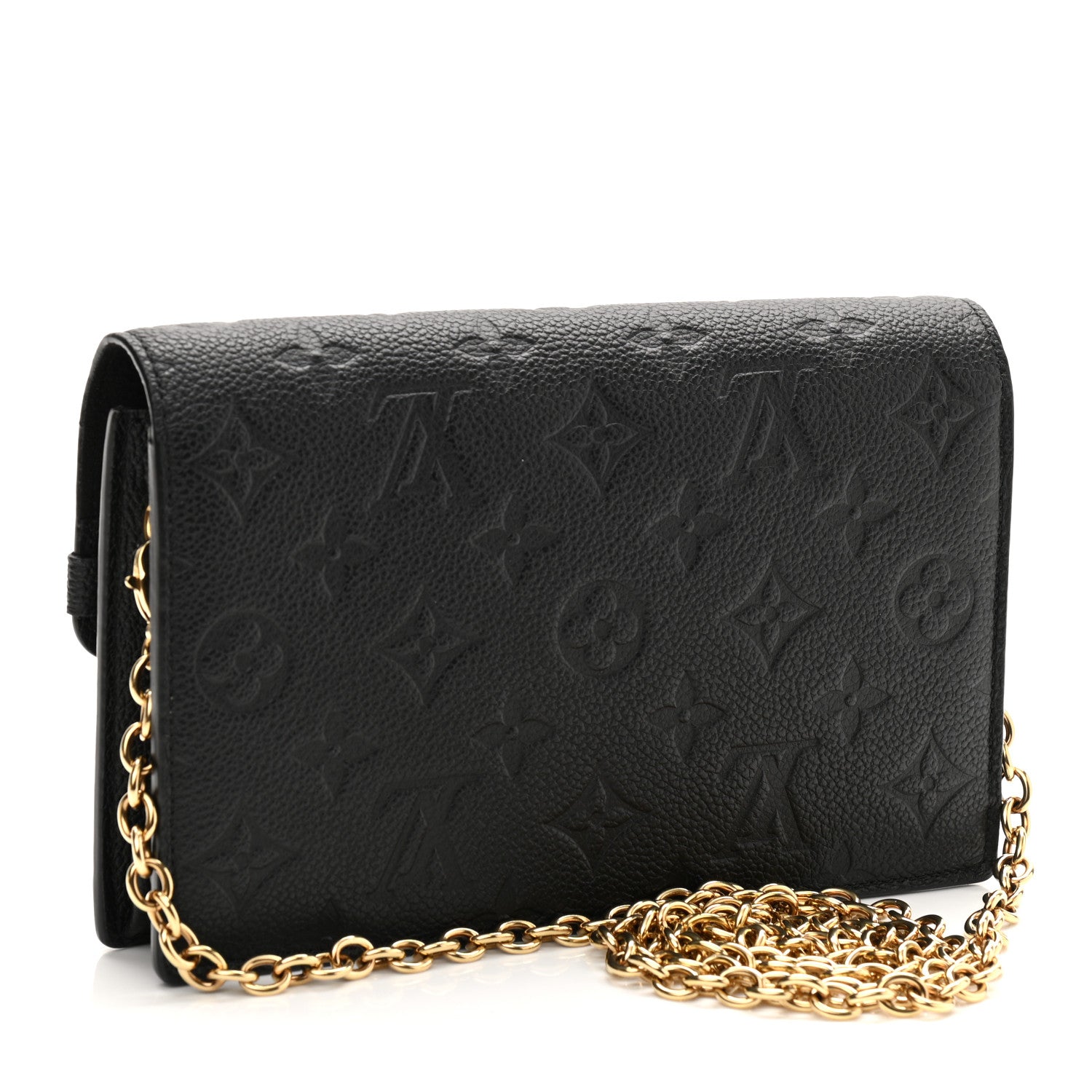 Louis Vuitton Empreinte Vavin Chain Wallet Black 3 of 9
