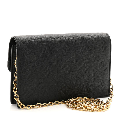 Louis Vuitton Empreinte Vavin Chain Wallet Black 3 of 9