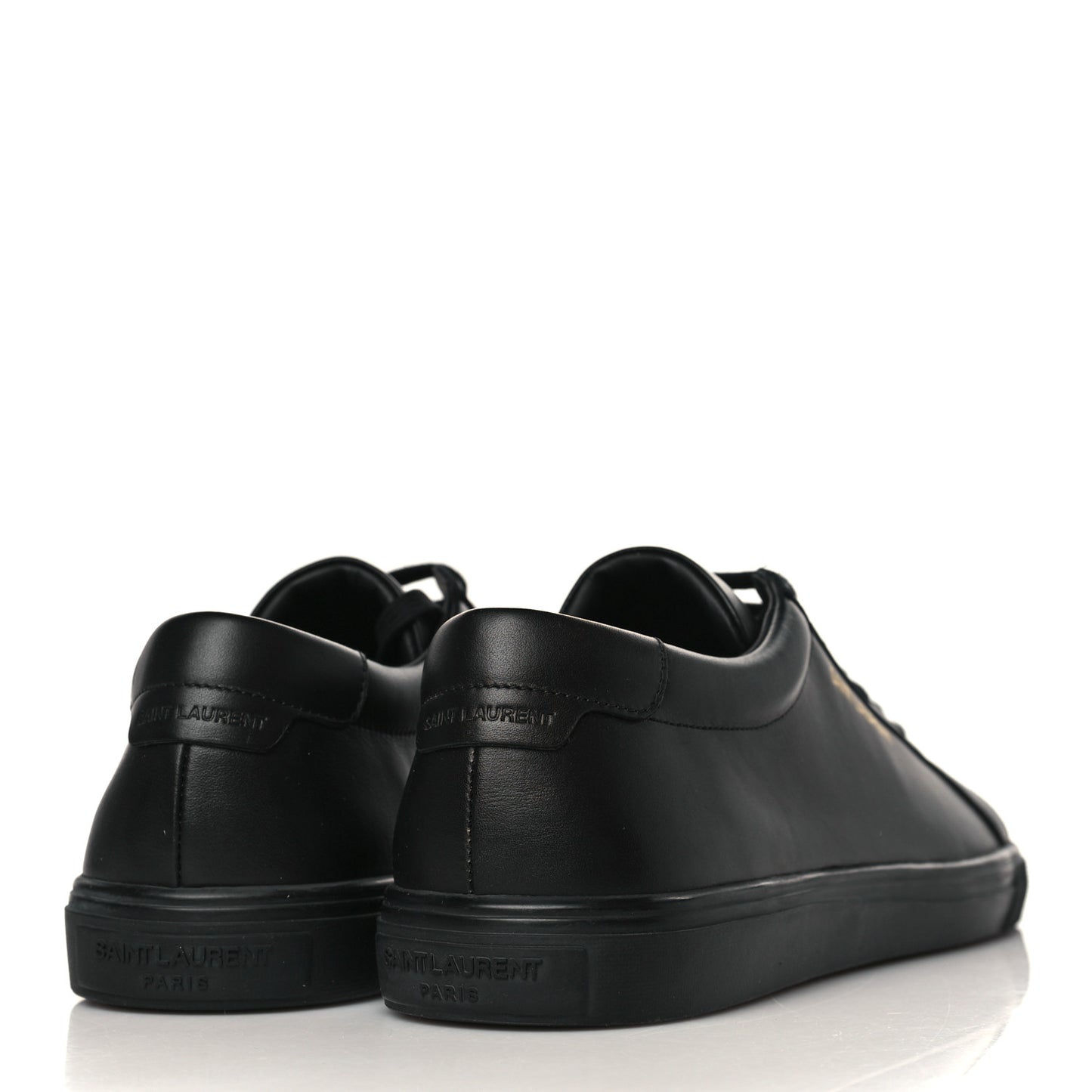 Calfskin Andy Low Top Sneakers 40 Black
