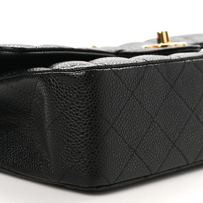 Chanel Caviar Quilted Medium Double Flap Black 9 of 10