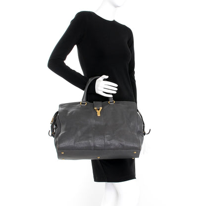 Saint Laurent Sheepskin Large Cabas ChYc Grey 2 of 14
