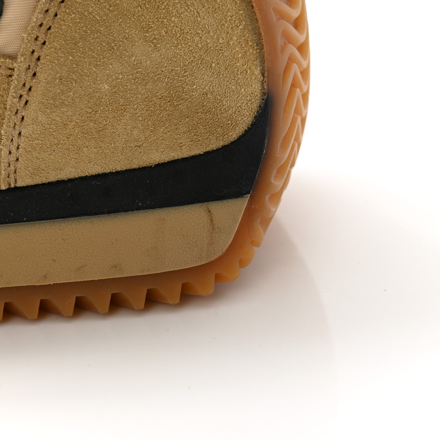 Loewe Nylon Suede Flow Runner Sneakers 40 Gold Black 10 of 11