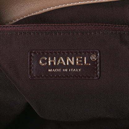 Chanel Shearling Small Shopping Chain Bag Beige 5 of 10