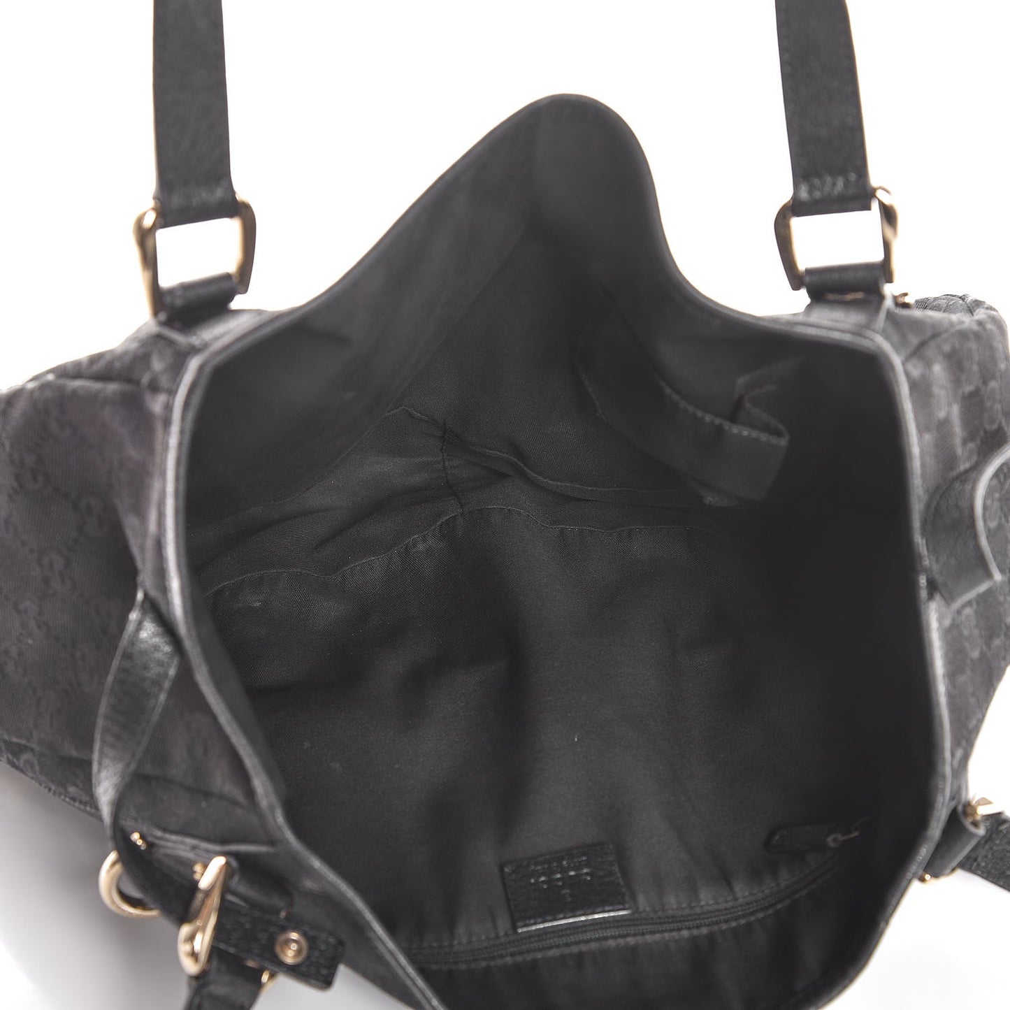 Monogram Medium Abbey Shoulder Bag Black