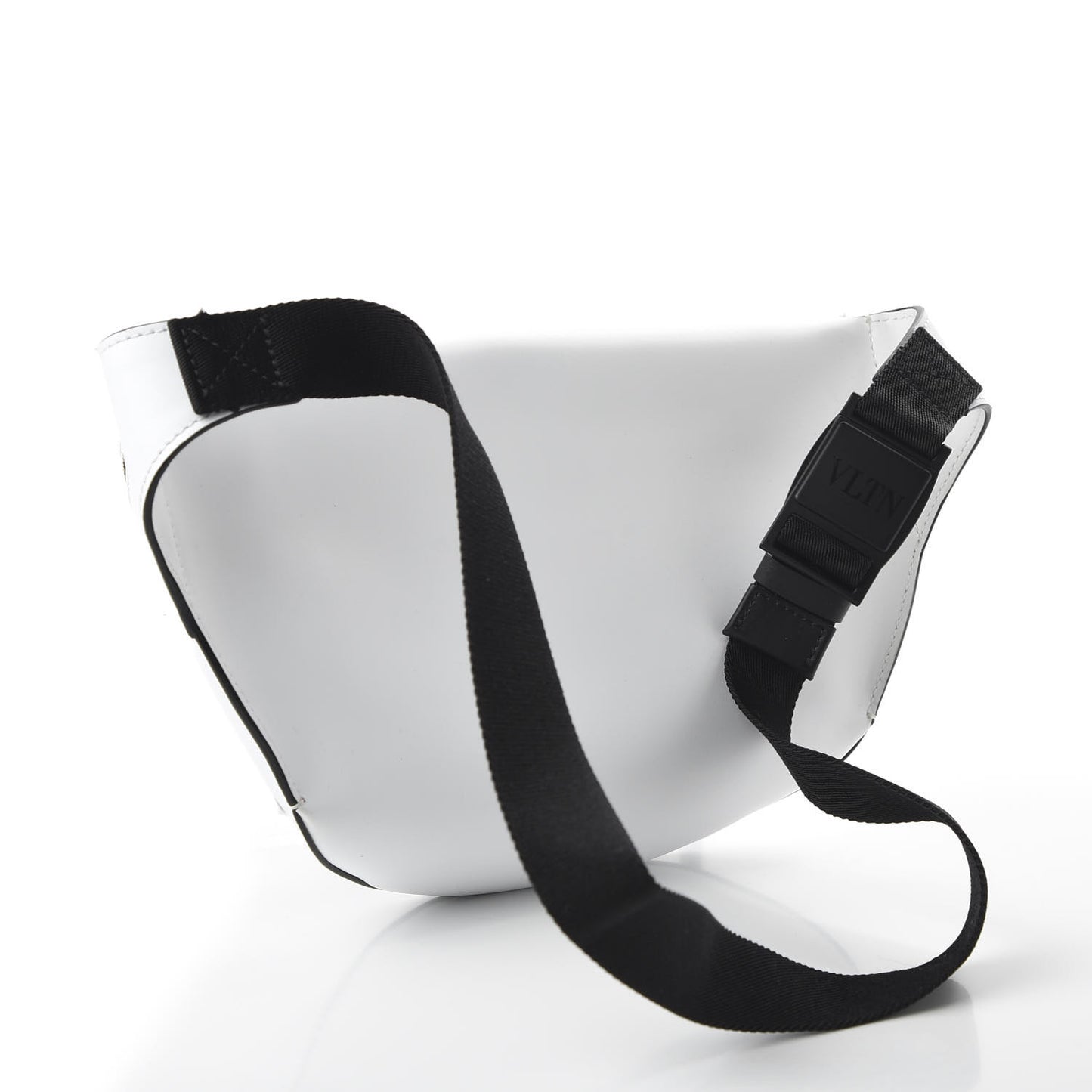 Calfskin VLTN Belt Bag White Black