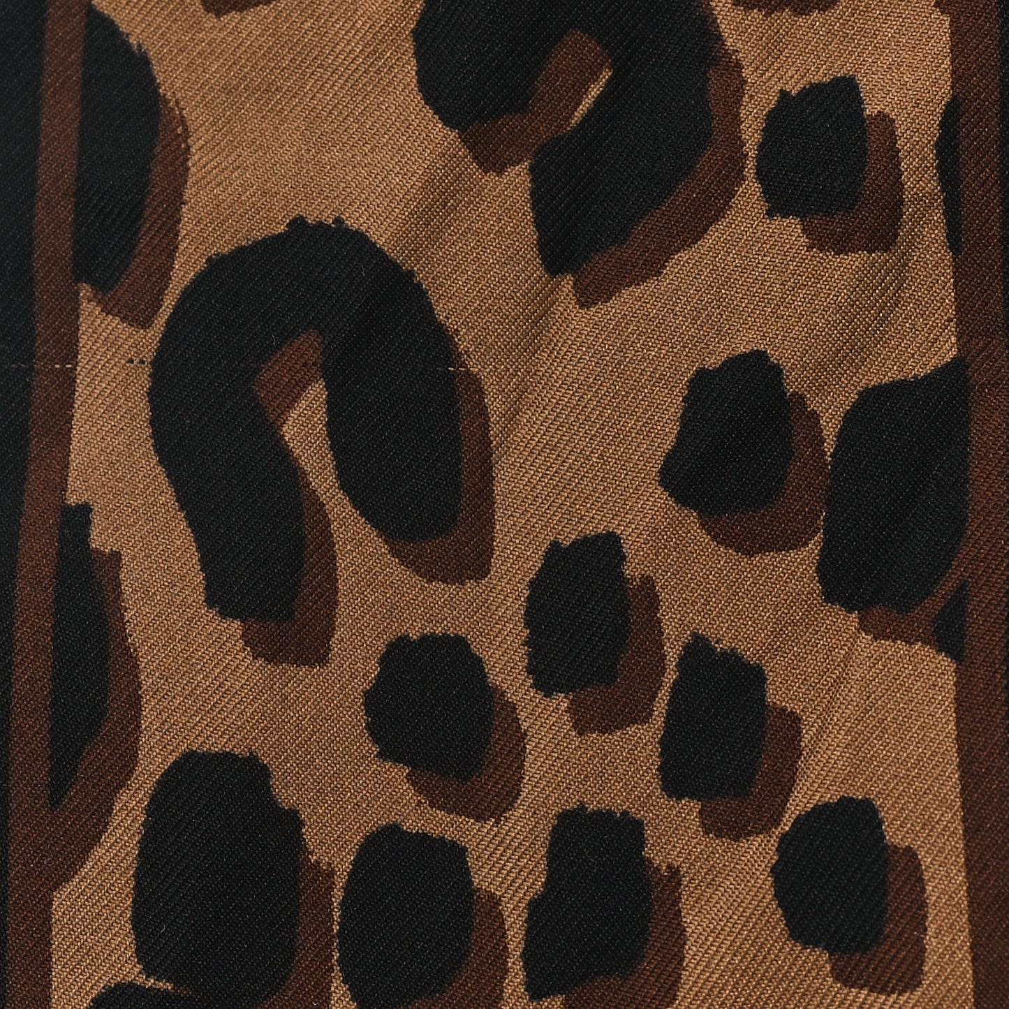 Silk Leopard Bandeau Scarf Marron