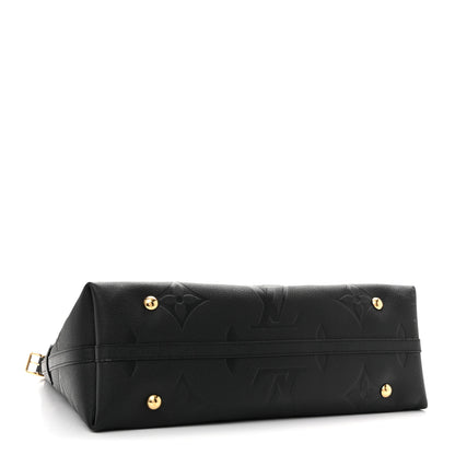 Louis Vuitton Empreinte Monogram Giant CarryAll MM Black 4 of 10