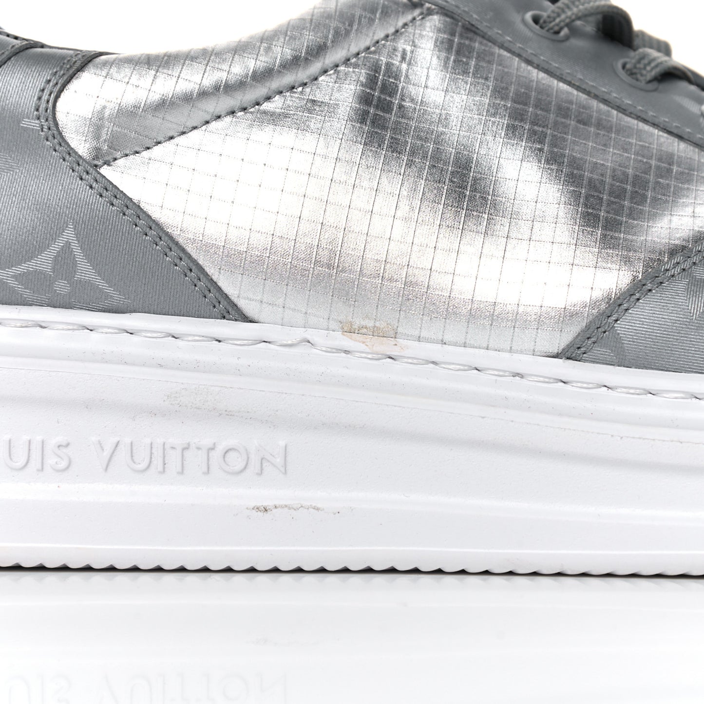 Canvas Monogram Beverly Hills Sneakers 11 Argent