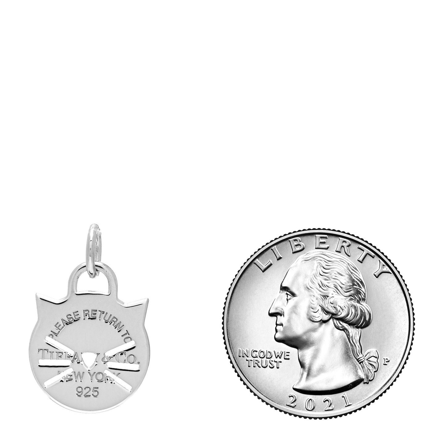 Sterling Silver Return to Tiffany Cat Charm