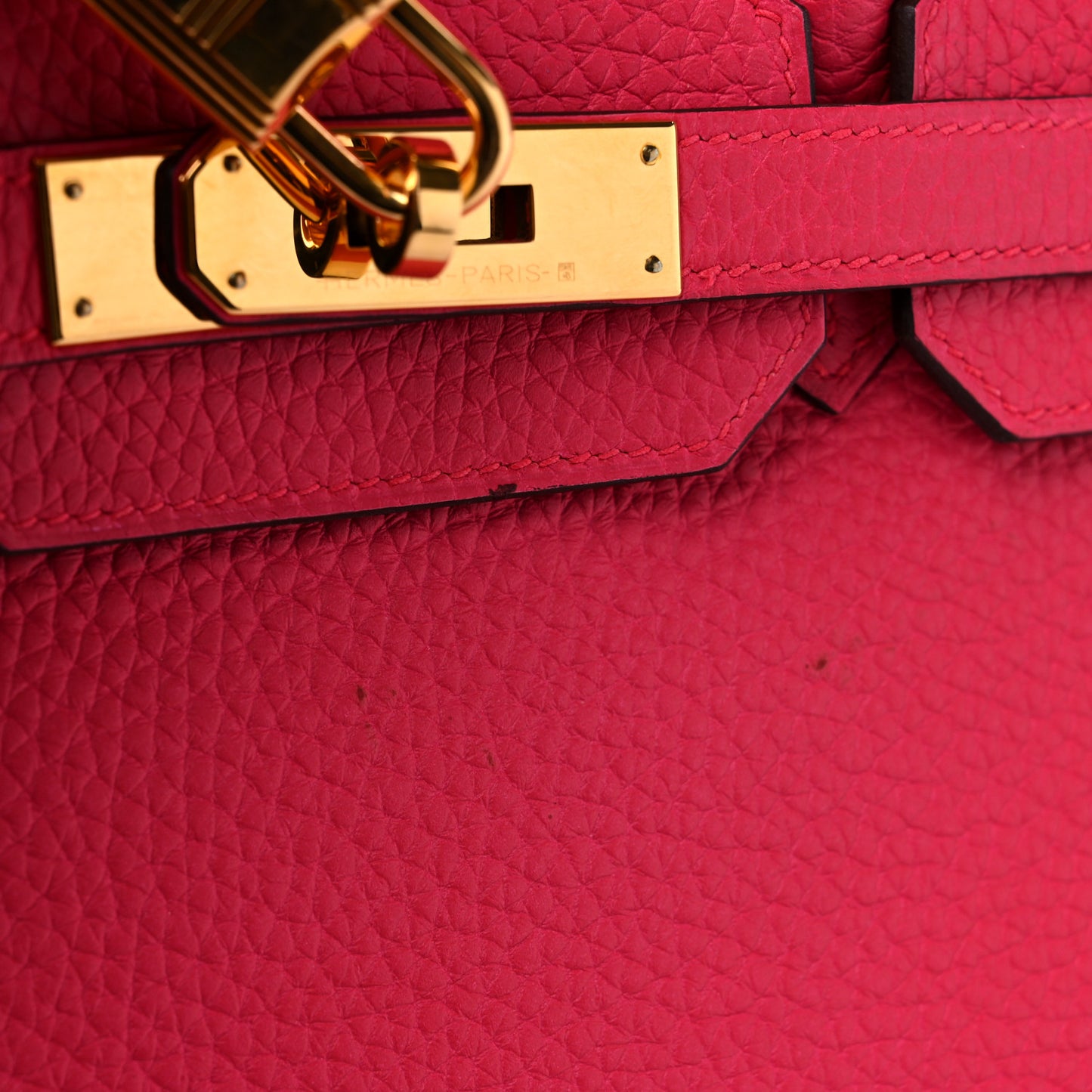 Taurillon Clemence Birkin 30 Rose Extreme