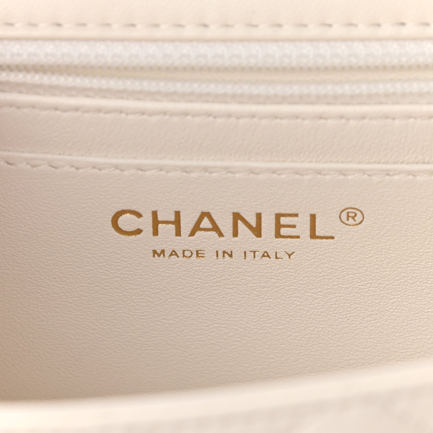 Chanel Lambskin Quilted Mini Rectangular Flap White 6 of 11