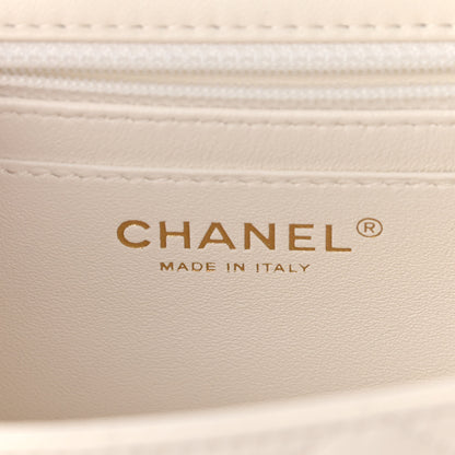 Chanel Lambskin Quilted Mini Rectangular Flap White 6 of 11