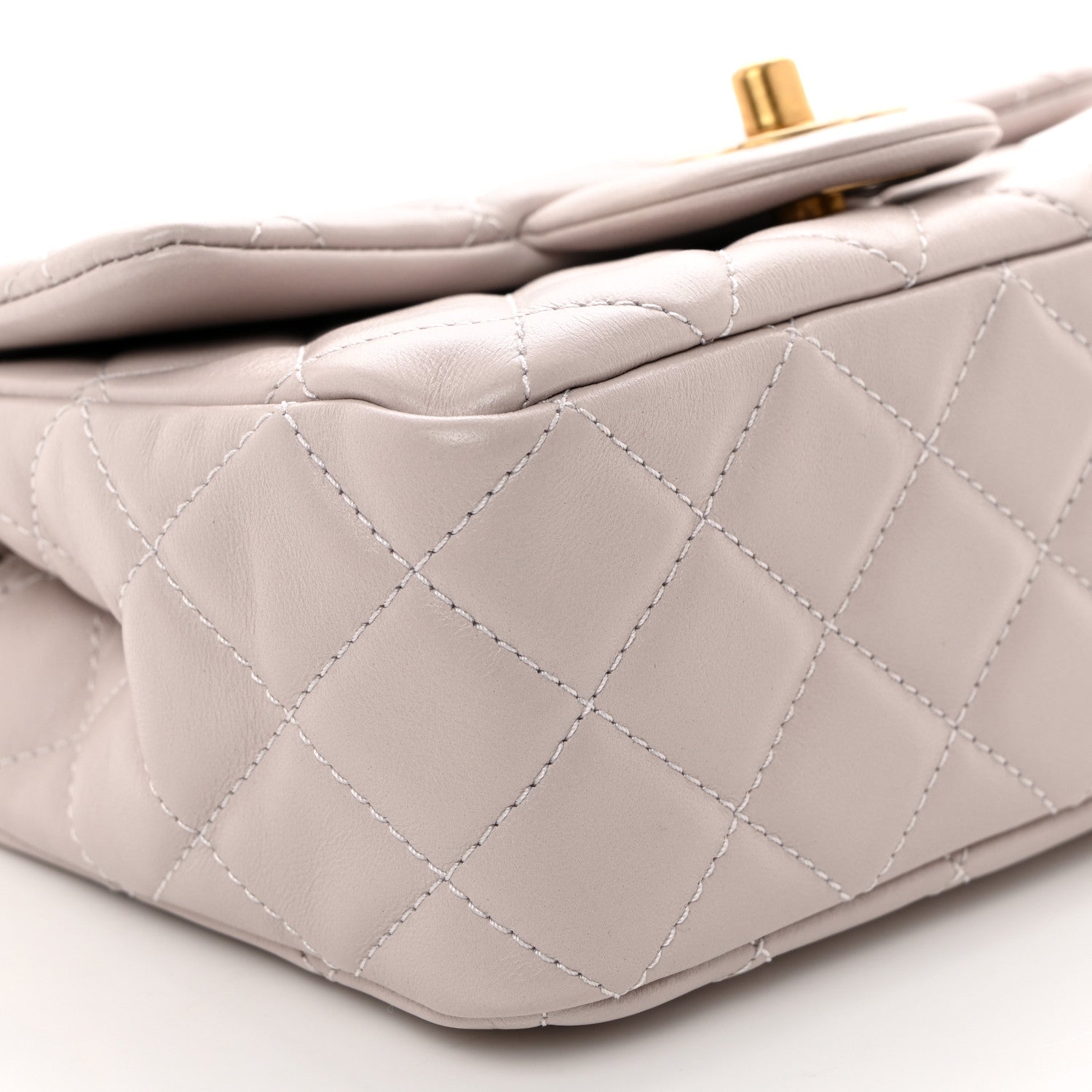 Chanel Lambskin Quilted Mini Pearl Crush Flap Light Purple 9 of 10