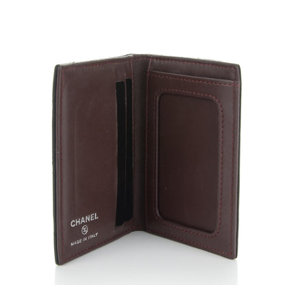 Chanel Lambskin Quilted CC Card Holder Wallet Black 5 of 7