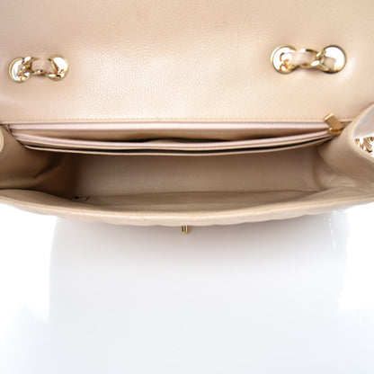 Chanel Caviar Quilted Jumbo Single Flap Beige Clair 5 of 7