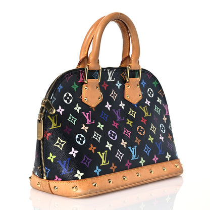 Louis Vuitton Monogram Multicolor Alma Black 3 of 15