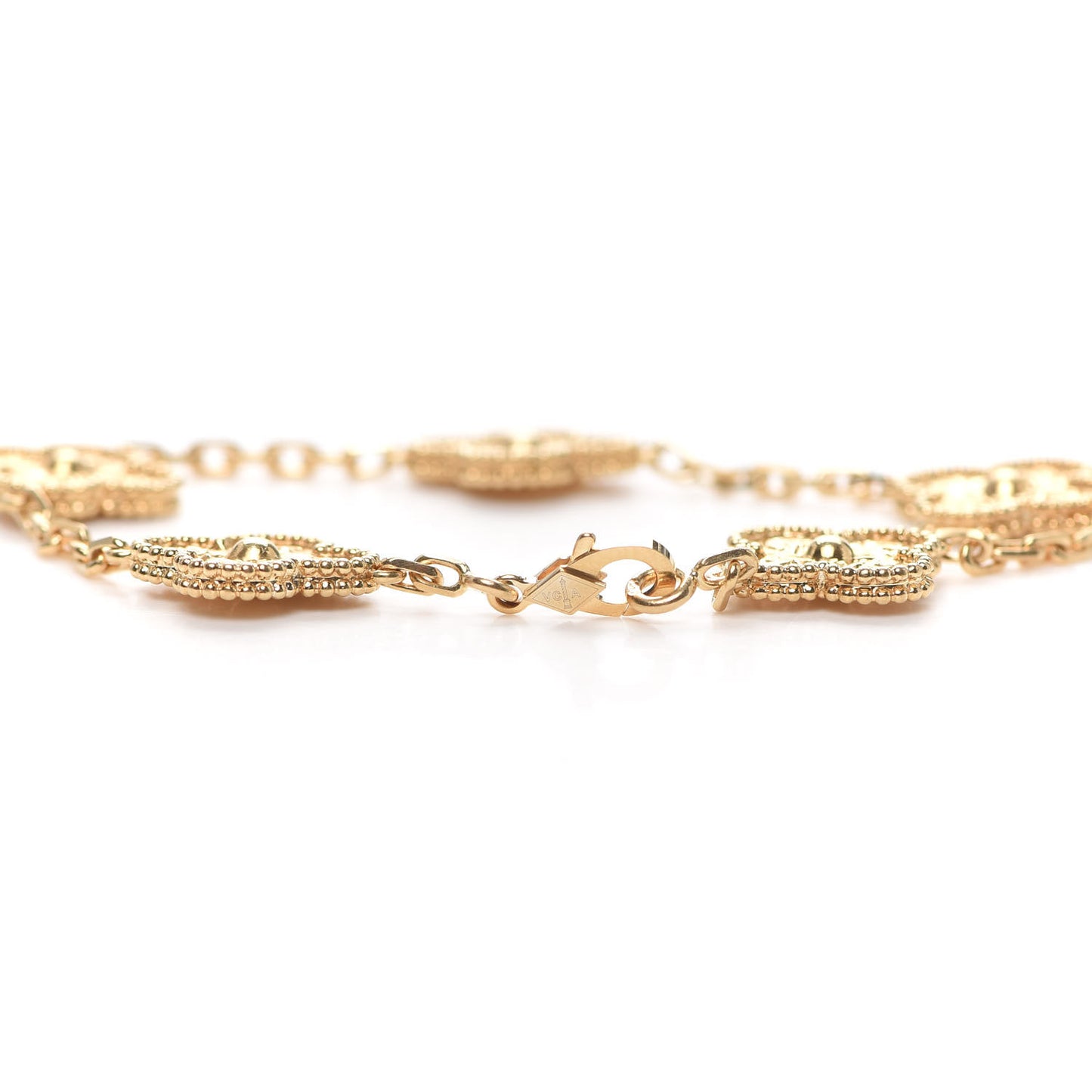 18K Yellow Gold 5 Motifs Vintage Alhambra Bracelet