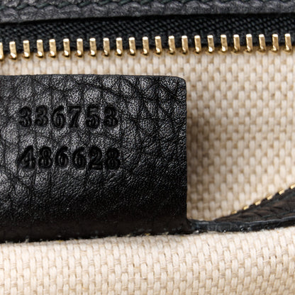 Gucci Pebbled Calfskin Medium Soho Clutch Black 7 of 11