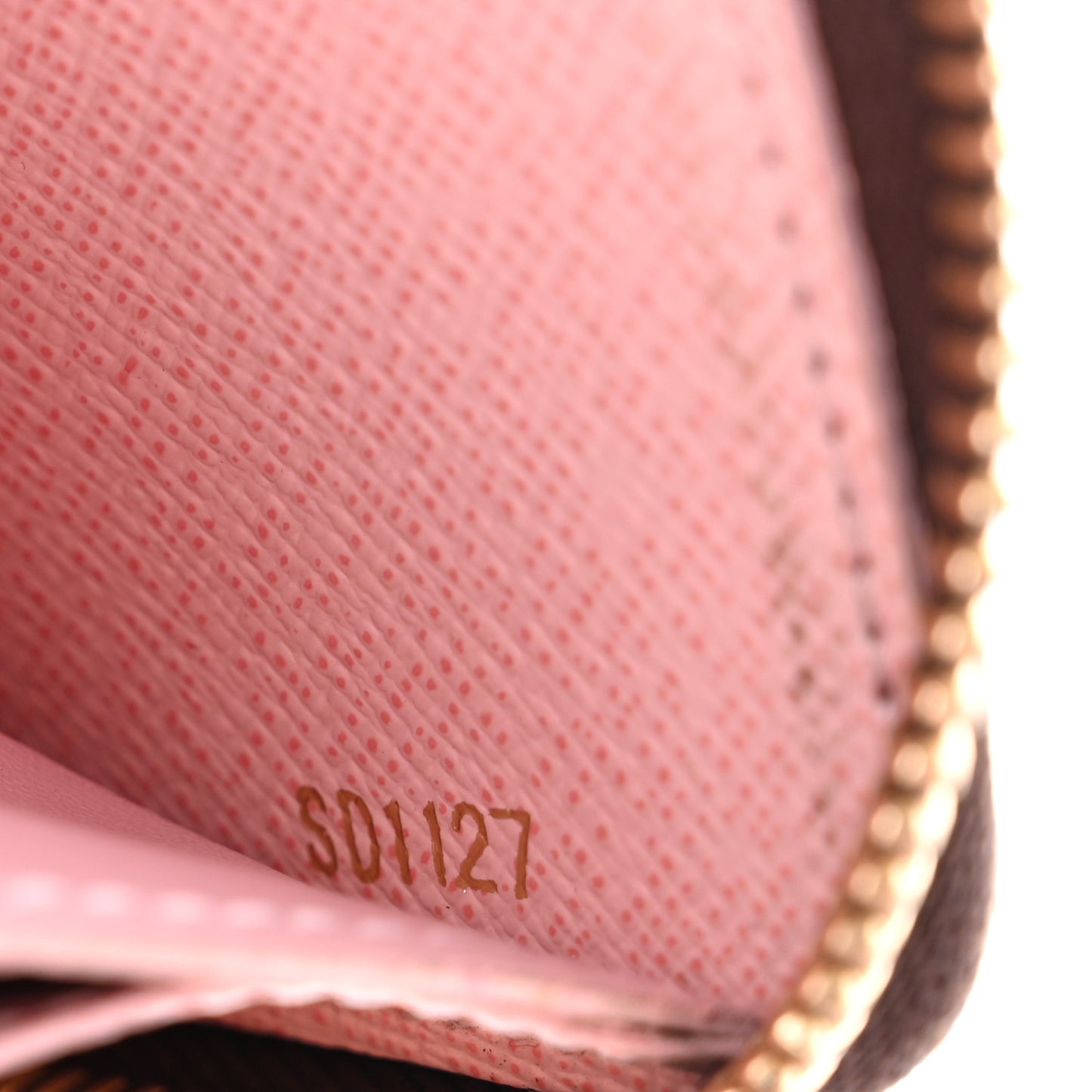 Monogram Clemence Wallet Rose Ballerine