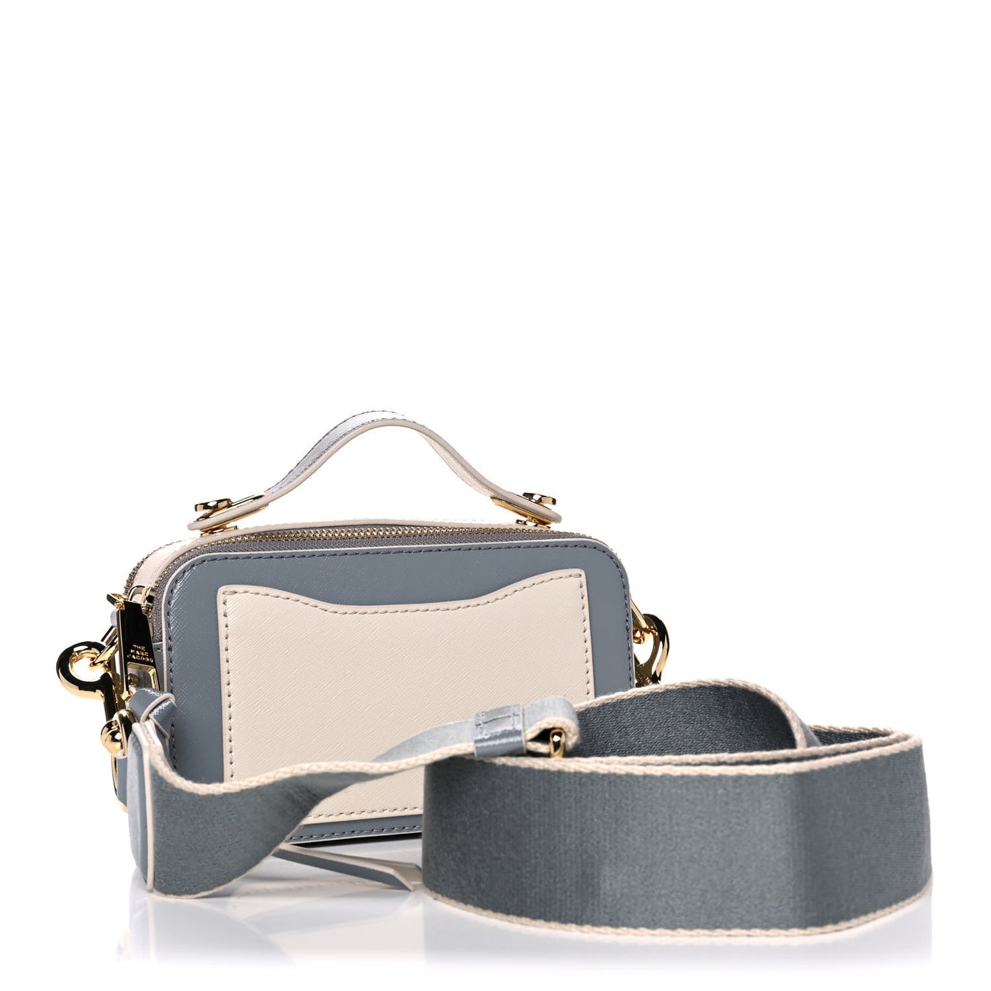 Saffiano Small Snapshot Camera Bag Rock Grey
