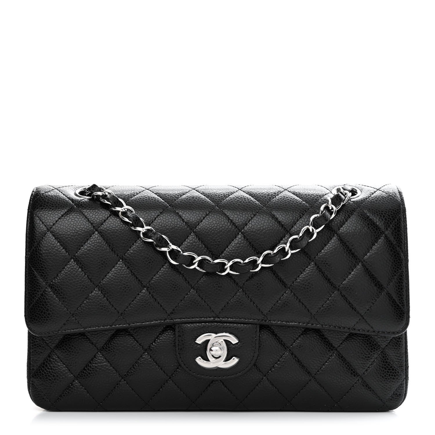Chanel Caviar Quilted Medium Double Flap Black 1 of 11