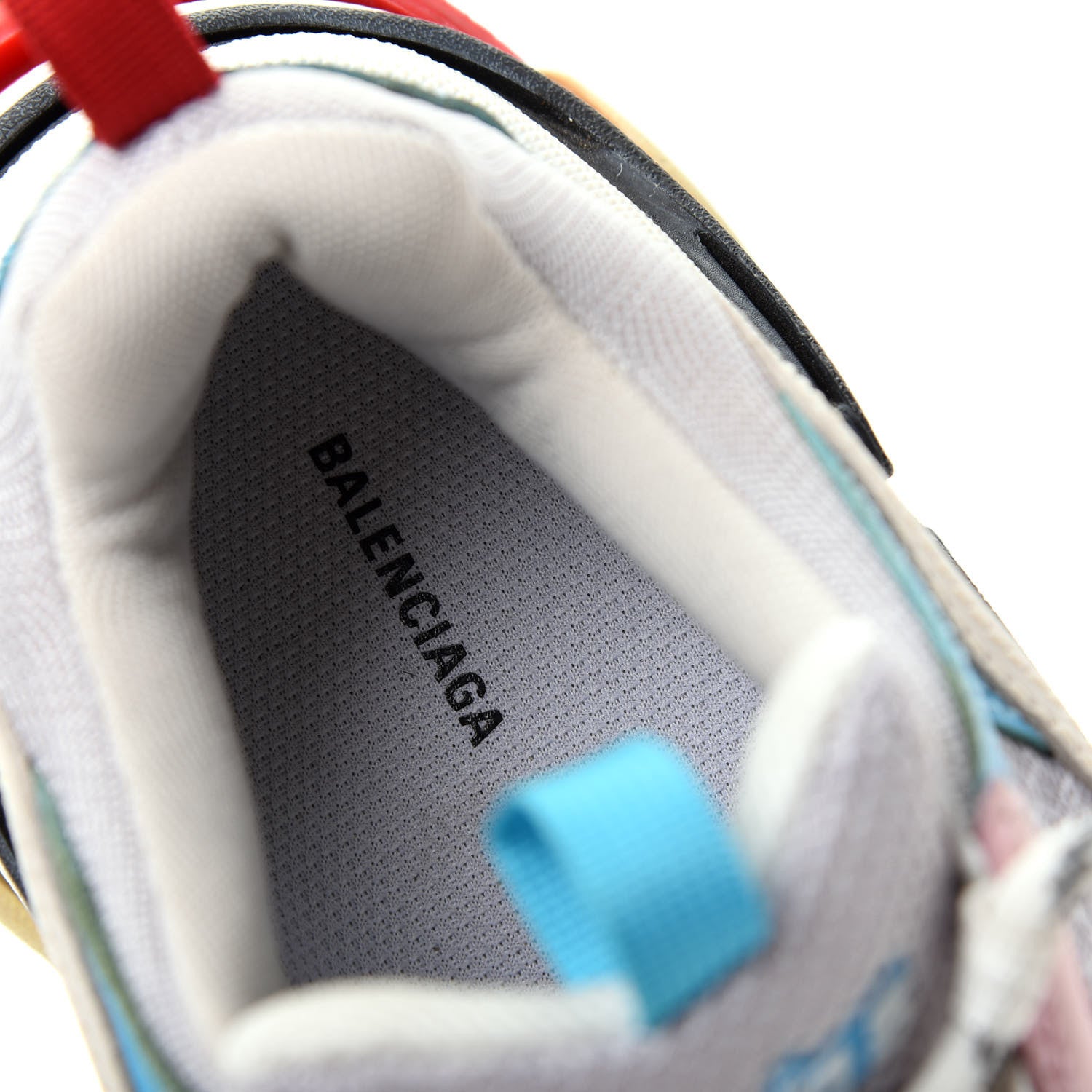 Balenciaga Fabric Mesh Womens Triple S Sneakers 38 White Blue Pink 8 of 10