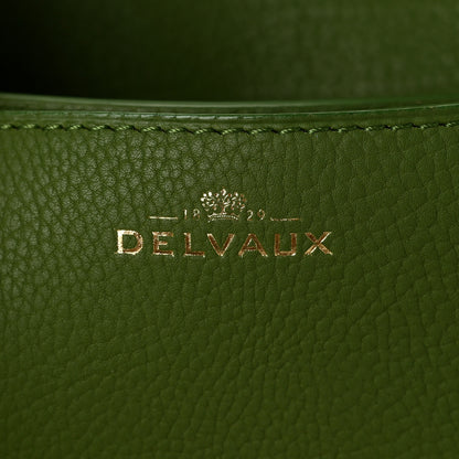 Delvaux Crispy Calfskin Mini Le Mutin Saddle Bag Green 7 of 11