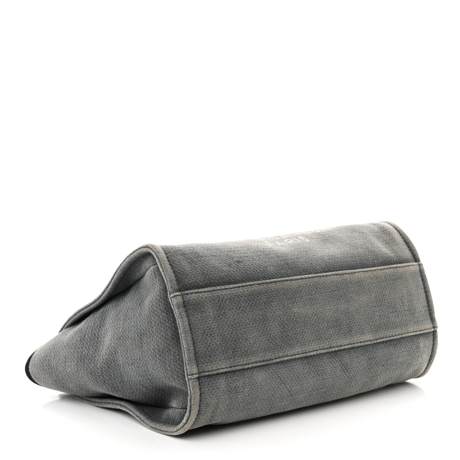 Chanel Canvas Small Deauville Tote Grey 4 of 14
