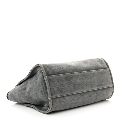 Chanel Canvas Small Deauville Tote Grey 4 of 14