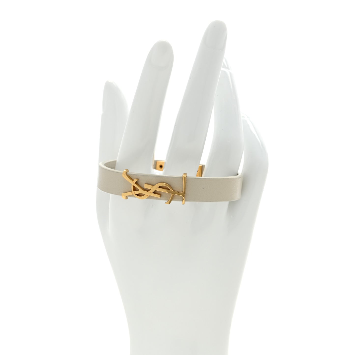 Calfskin Monogram Bracelet M Black