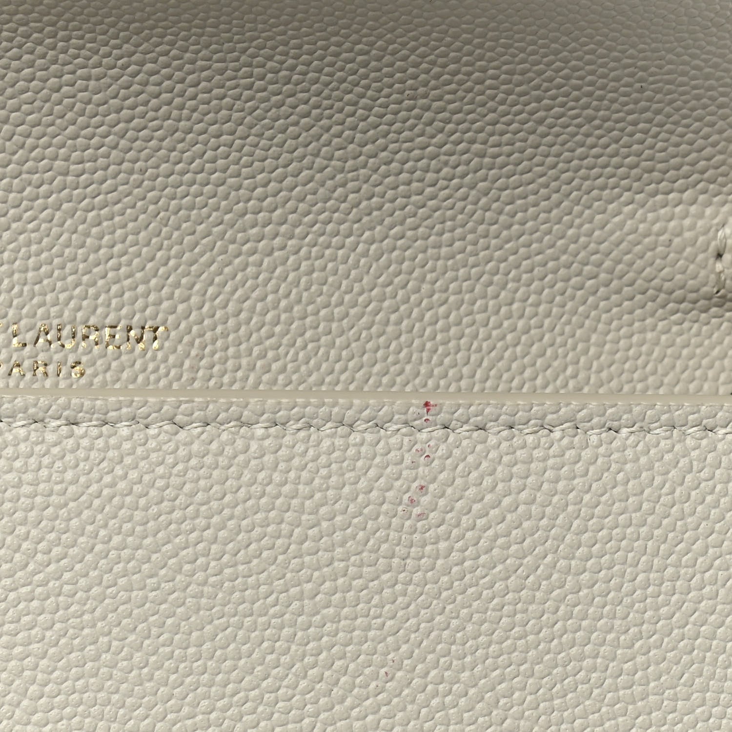 Saint Laurent Grain De Poudre Monogram Uptown Chain Wallet Crema Soft 11 of 11