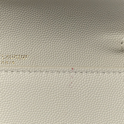 Saint Laurent Grain De Poudre Monogram Uptown Chain Wallet Crema Soft 11 of 11