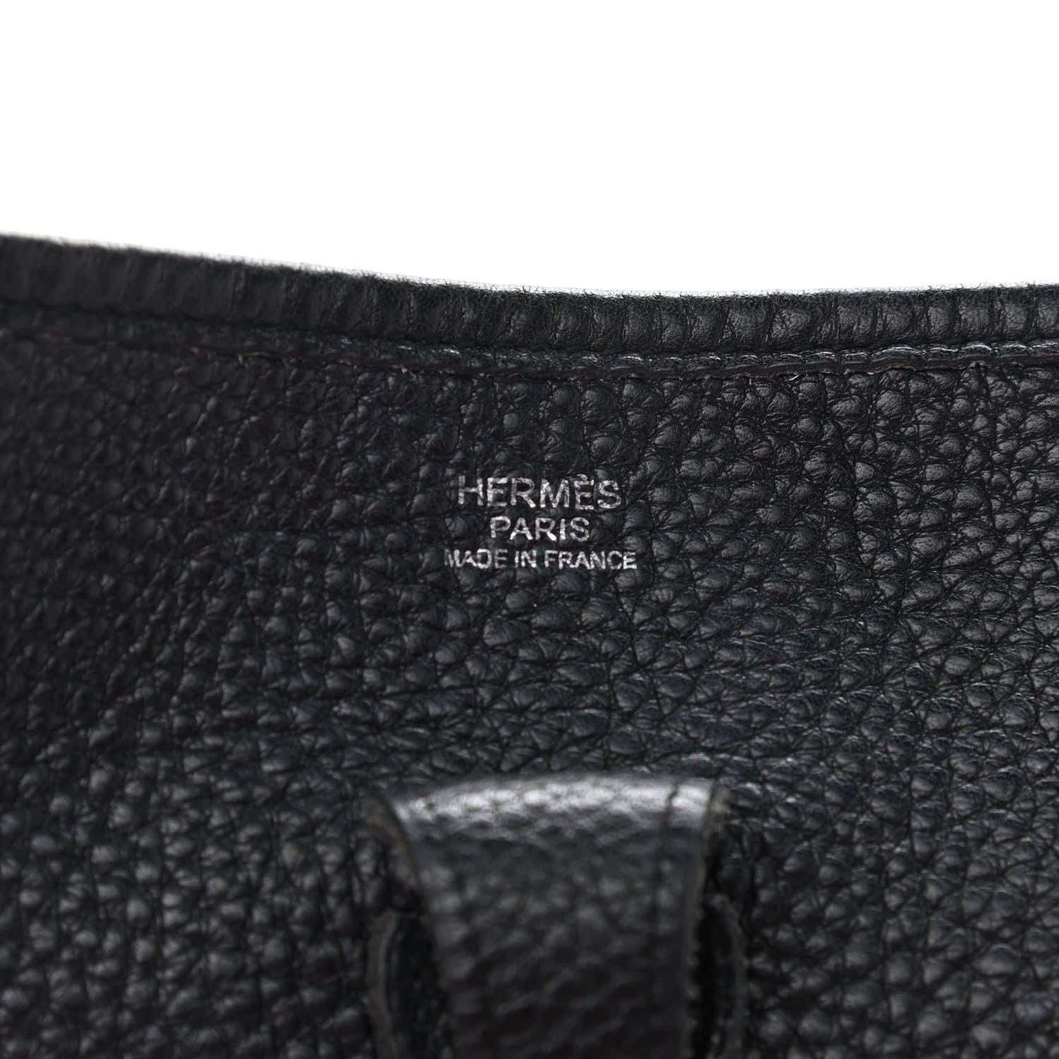 Hermes Taurillon Clemence Evelyne II PM Black 6 of 9